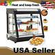 3 Tiers Commercial Food Pizza Warmer Cabinet Counter-top Heated Display Case