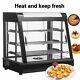 3 Tiers Commercial Food Pizza Warmer Cabinet Countertop Heating Display Case OJ