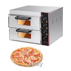 3000W 14'' Commercial Pizza Oven Countertop Multipurpose Electric Pizza Oven