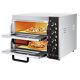 3000W Double Deck Electric Pizza Oven Commercial Toaster Bake Broiler Ovens 110V