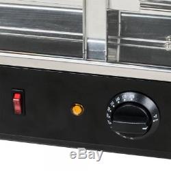 36 Countertop 3 Shelf Heated Display Warmer Sliding Door Self Serve Food Pizza