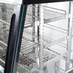 36 Countertop 3 Shelf Heated Display Warmer Sliding Door Self Serve Food Pizza