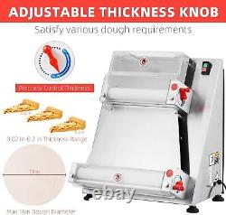 4-16 Commercial Electric Pizza Dough Roller Sheeter Pastry Press Making Machine
