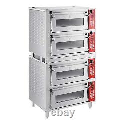 4 Deck Countertop Pizza / Bakery Oven with Four 18 Independent Chambers