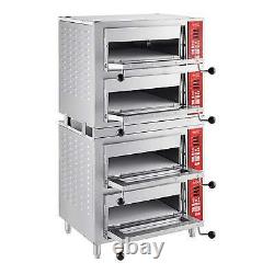 4 Deck Countertop Pizza / Bakery Oven with Four 18 Independent Chambers