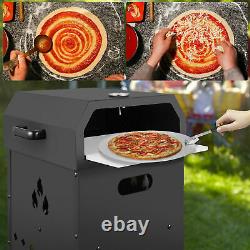 4 IN 1 Wood Fired Pizza Oven Outdoor Ovens Fire Pit Counter Top Oven US