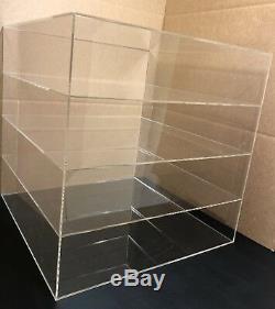 4 Shelves Large Pizza Display Case for Cooled Products Only Countertop Large