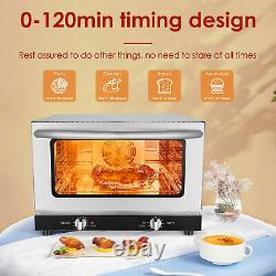 47L/50QT Electric Commercial Pizza Oven Countertop Air Fryer Oven Pizza Maker