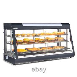 48 Commercial Food Warmer Display 3-Tier Electric Countertop Pizza Warmer 1800W