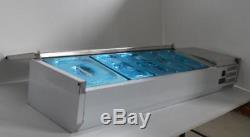 55''Refrigerated Countertop Sandwich Salad Pizza Prep table 110V 304Stainless