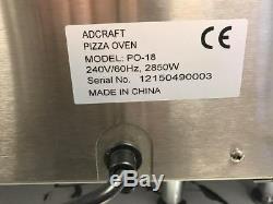 Adcraft PO-18 Countertop Pizza Oven Single Deck, 240V, 60Hz