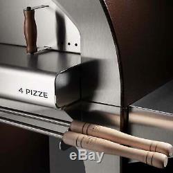 Alfa 4 Pizze 31 Countertop Wood Fired Pizza Oven, Copper