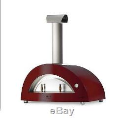 Alfa Allegro 39 Countertop Wood Fired Pizza Oven, Antique Red