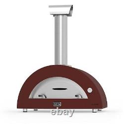 Alfa Allegro 39-Inch Outdoor Countertop Wood-Fired Pizza Oven Antique Red