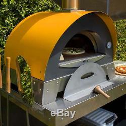 Alfa Ciao M 27 Countertop Wood Fired Pizza Oven, Yellow