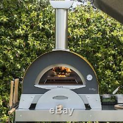 Alfa Ciao M 27-Inch Outdoor Countertop Wood-Fired Pizza Oven Yellow