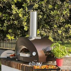 Alfa One 23-Inch Outdoor Countertop Wood-Fired Pizza Oven Copper