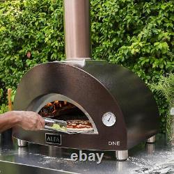 Alfa One 23-Inch Outdoor Countertop Wood-Fired Pizza Oven Copper