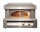 Alfresco 30 Countertop Gas Pizza Oven with Stainless Steel-Framed Glass Doors