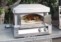 Alfresco AXEPZANG 30 Pizza Oven for Countertop Mounting Natural Gas 20,000 BTU