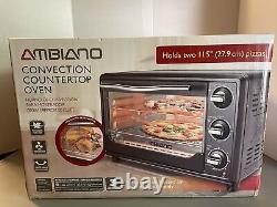 Ambiano Countertop Convection Oven 1500W 43674 New Holds Two Pizzas Fan Heat