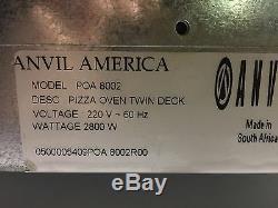 Anvil/Vollrath Countertop Pizza Oven with 2 Ceramic Brick Deck