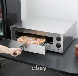 Avantco CPO16TS Stainless Steel Countertop Pizza Snack Oven with Adjustable
