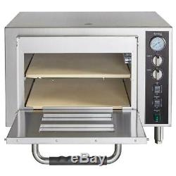 Avantco Stainless Steel Double Deck Electric Countertop Pizza Oven 3200W, 240V