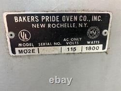 Baker's Pride Mo2e, Double Deck Pizza, Pretzel 18w 115v Stone Oven On Stand