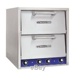 Bakers Pride P44-BL Countertop Electric Pizza Oven, 2 Deck, Brick Lined Hearth