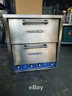 Bakers Pride P44S Double Electric Hearth Deck Countertop Pizza Pretzel Oven