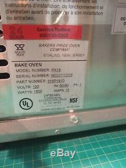 Bakers Pride PX-16 Countertop Electric Pizza Oven 16 Diam. Pizza Capacity