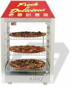 Benchmark 2 Door Warmer Merchandiser Hot Dog Pizza Hot Food Display Case Cab