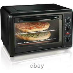 Black Countertop Oven Two 12 Pizzas W Convection & Rotisserie X-Large beautiful