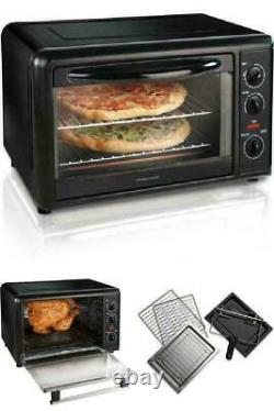 Black Countertop Oven Two 12 Pizzas W Convection & Rotisserie X-Large beautiful