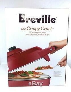 Breville Crispy Crust Pizza Maker, Cranberry Countertop 12 Electric BPZ600CRN