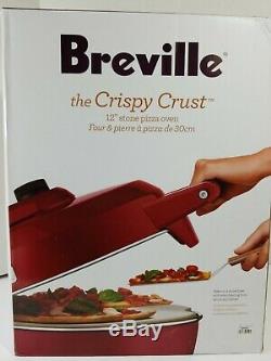 Breville The Crispy Crust BPZ600CRN 12 Stone Counter Top Pizza Oven Red