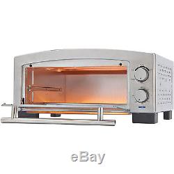 COMMERCIAL PIZZA OVEN Bake Snack Kitchen Countertop Maker Food Stainless Steel