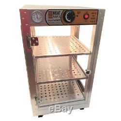 Commercial 14 x 14 x 24 Countertop Food Pizza Pastry Warmer Display Case HeatMax