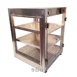 Commercial 18x18x24 Countertop Food Pizza Pastry Warmer Display Case HeatMax