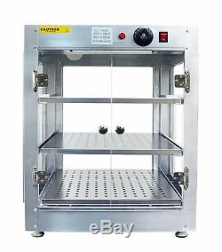 Commercial 20 x 20 x 24 Countertop Food Pizza Pastry Warmer Wide Display Case