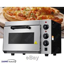 Commercial 2000W Electric Cake Bread & Pizza Baking Oven With Timer Thermosat