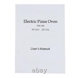 Commercial 2000W Electric Pizza Oven Single Layer+Timer Kitchen Stainless Steel