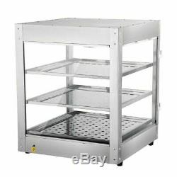 Commercial 20x20x24 Countertop 3-Tier Food Pizza Warmer Display Cabinet Case 1p