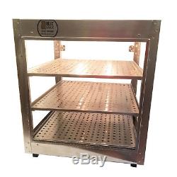 Commercial 20x20x24 Countertop Food Pizza Pastry Warmer Display Case HeatMax