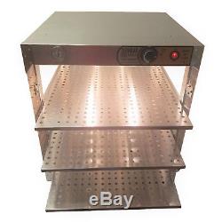 Commercial 20x20x24 Countertop Food Pizza Pastry Warmer Display Case HeatMax