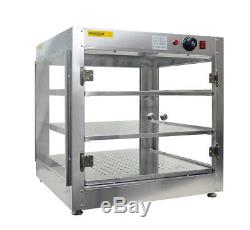Commercial 24 x 24x 24 Counter top Food Pizza Pastry Warmer Wide Display Case