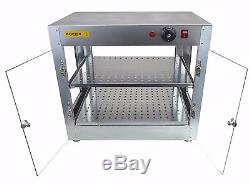 Commercial 24x15x20 Countertop Food Pizza Pastry Warmer Wide Display Case