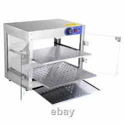 Commercial 24x15x20 inch Pastry Food Pizza Warmer Countertop Display Case 750W