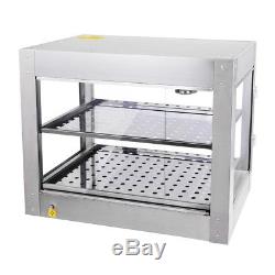 Commercial 24x19x15 inch Pastry Food Pizza Warmer Countertop Display Case